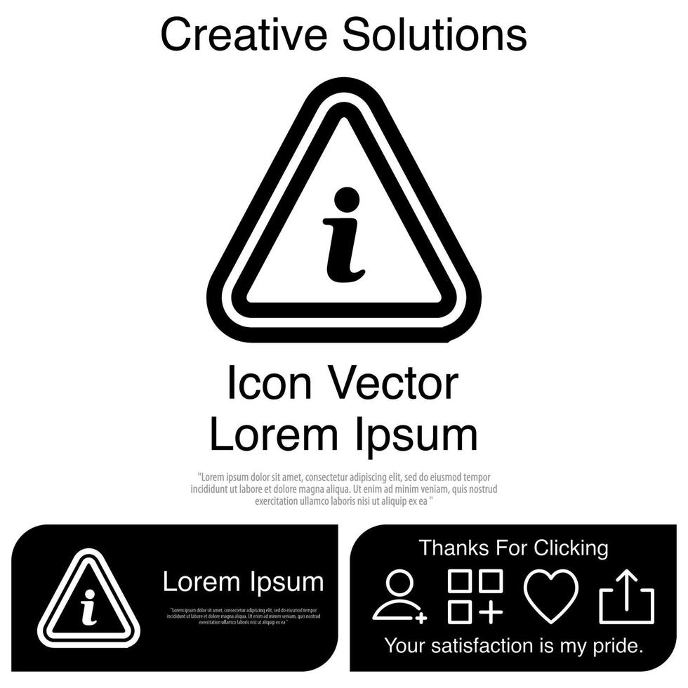 Information Sign Icon EPS 10 vector