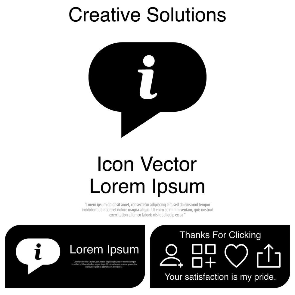 icono de información eps 10 vector