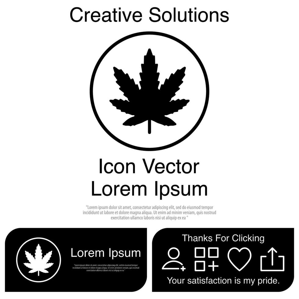 Marijuana Icon EPS 10 vector