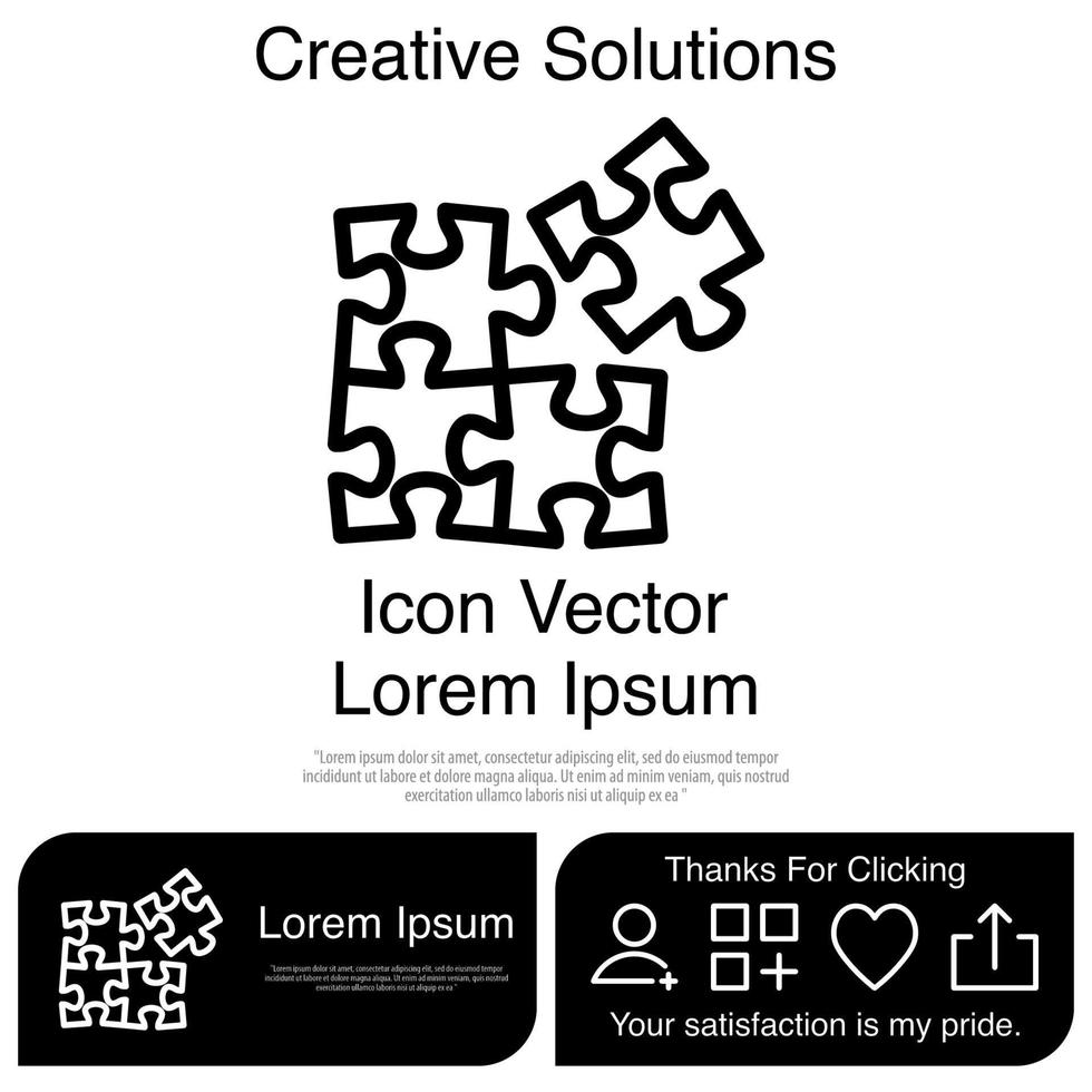 Puzzle Icon EPS 10 vector