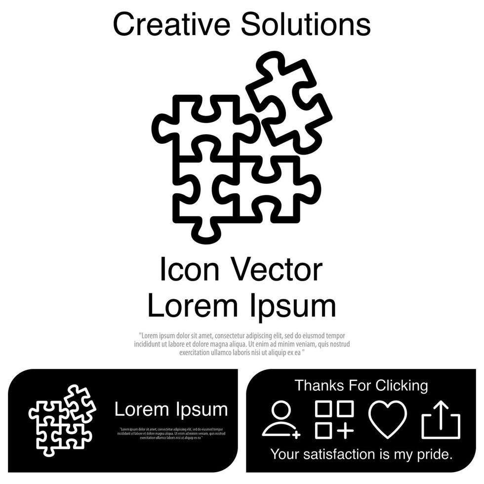 Puzzle Icon EPS 10 vector