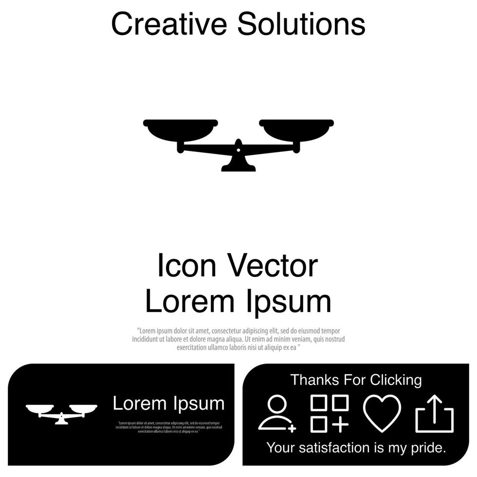 Scales Icon EPS 10 vector