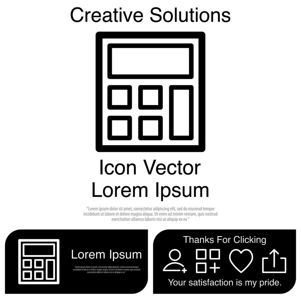 Calculator Icon Vector EPS 10