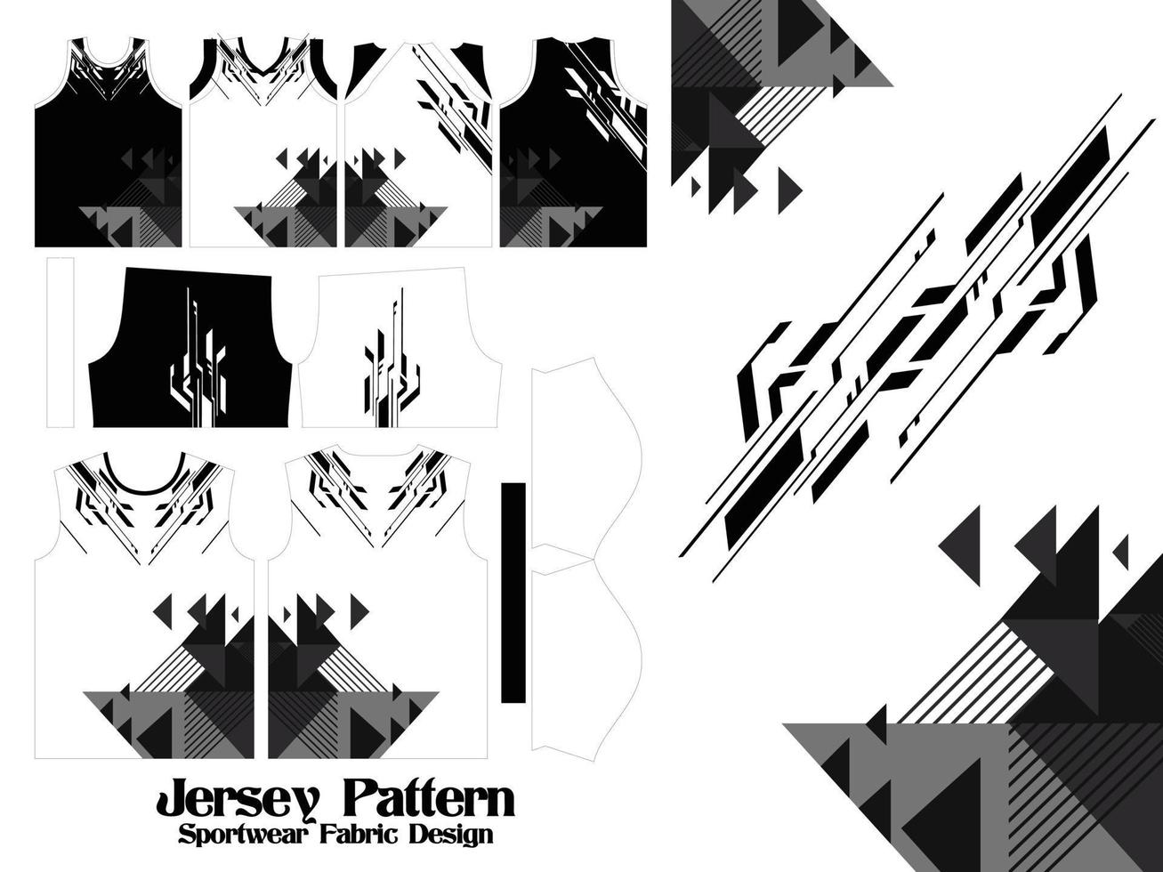 Jersey Printing pattern 8 Sublimation textile for t-shirt, Soccer, Football, E-sport, Sport uniform Design vector