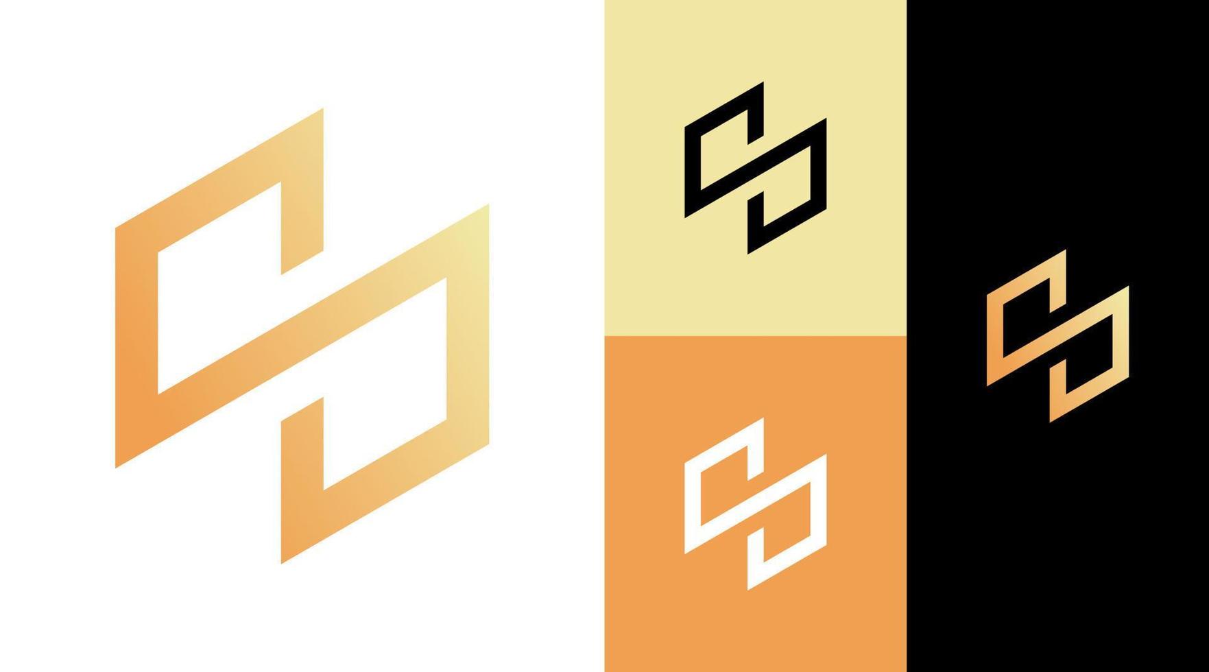S Monogram Fashion Apparel Logo Design Concept vector