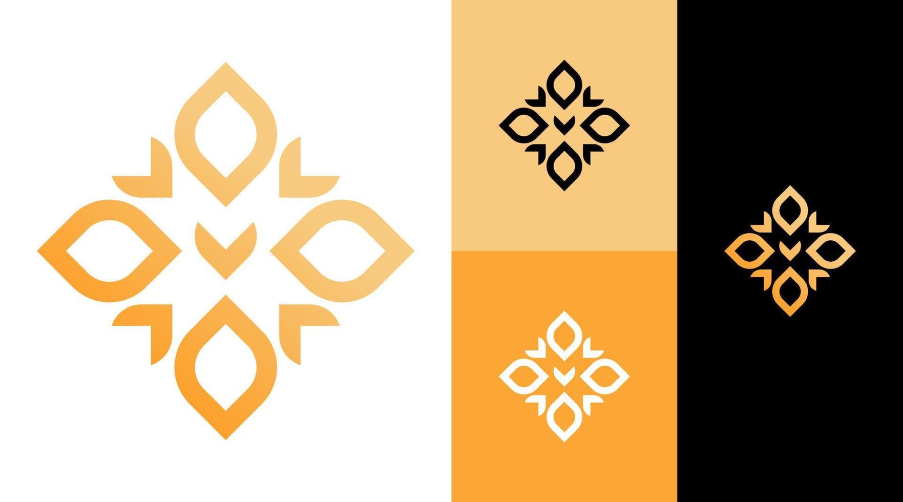 Natural Golden Grain Wheat Logo Design Concept vector