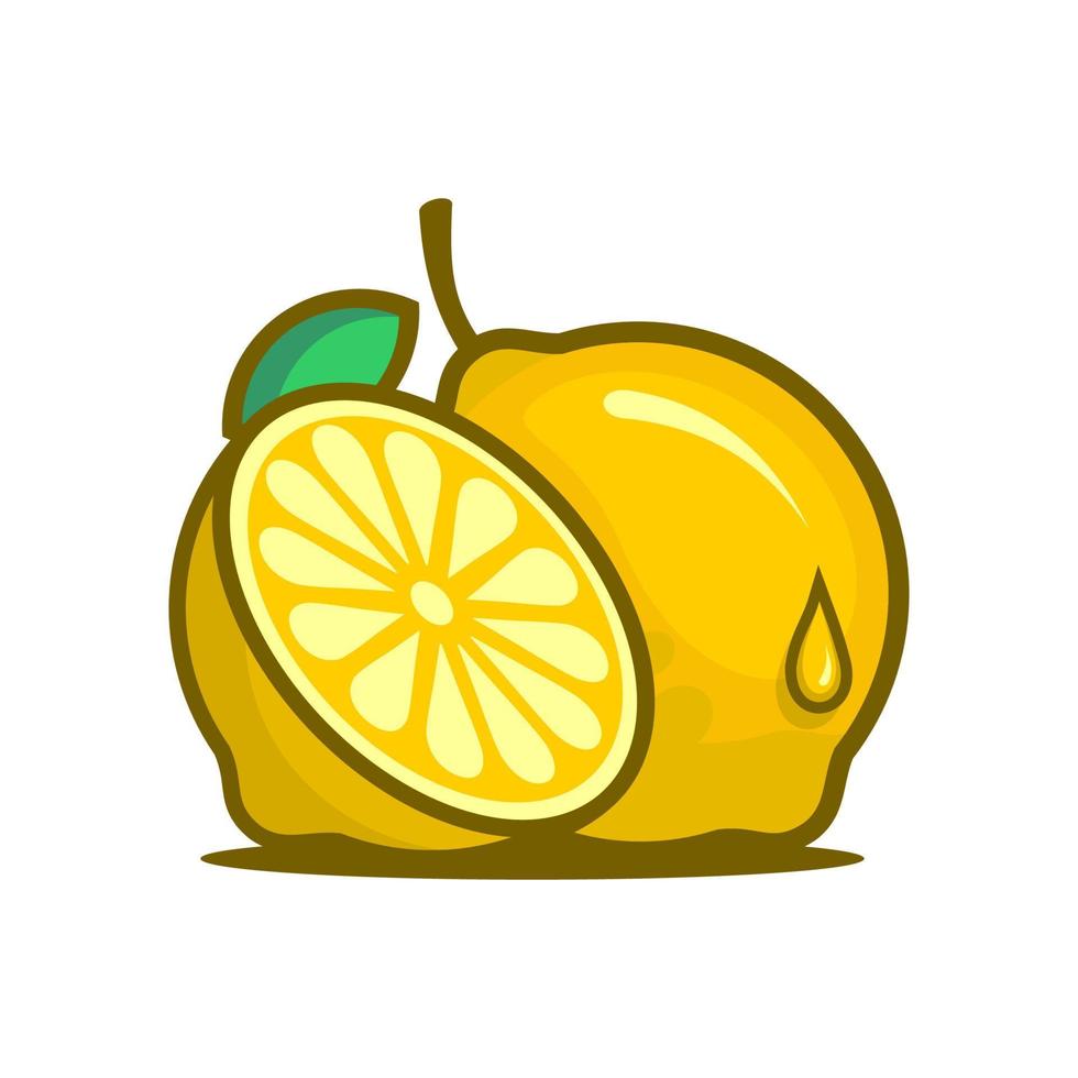 vector de fruta de limon