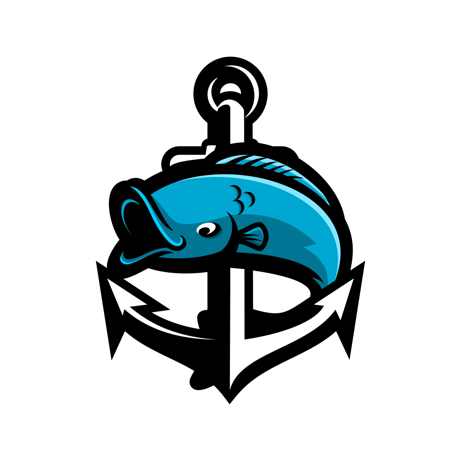 ANCHOR AND FISH 8991058 Vector Art at Vecteezy