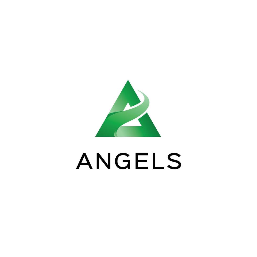 descarga gratuita de plantilla de logotipo de ángeles vector