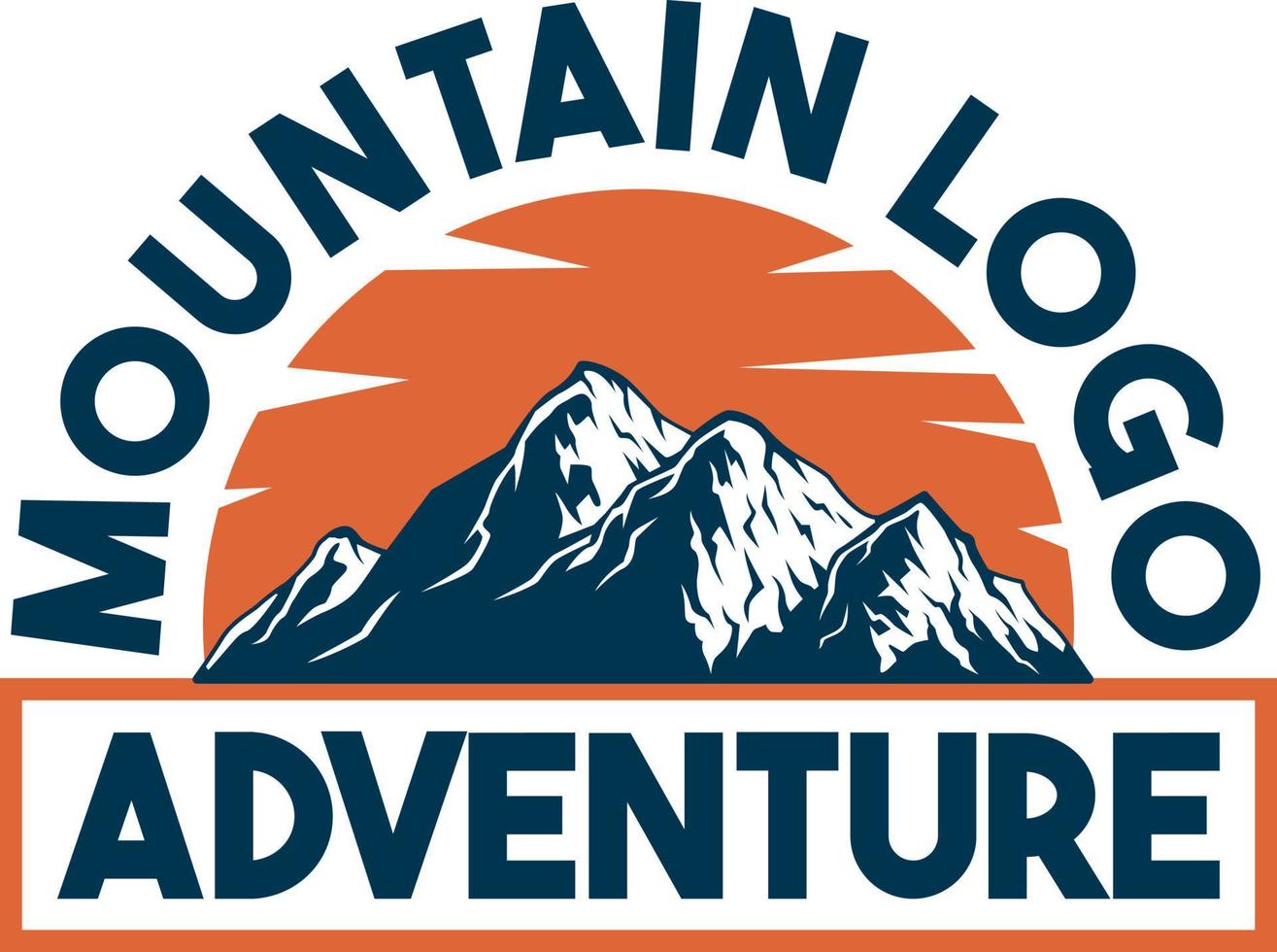 plantilla de logotipo de montaña. ilustrador vectorial vector