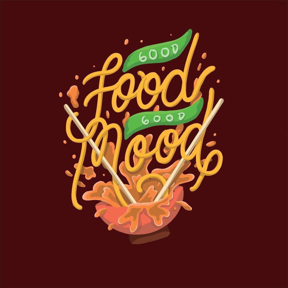 food vector illustration design Good Food Good Mood