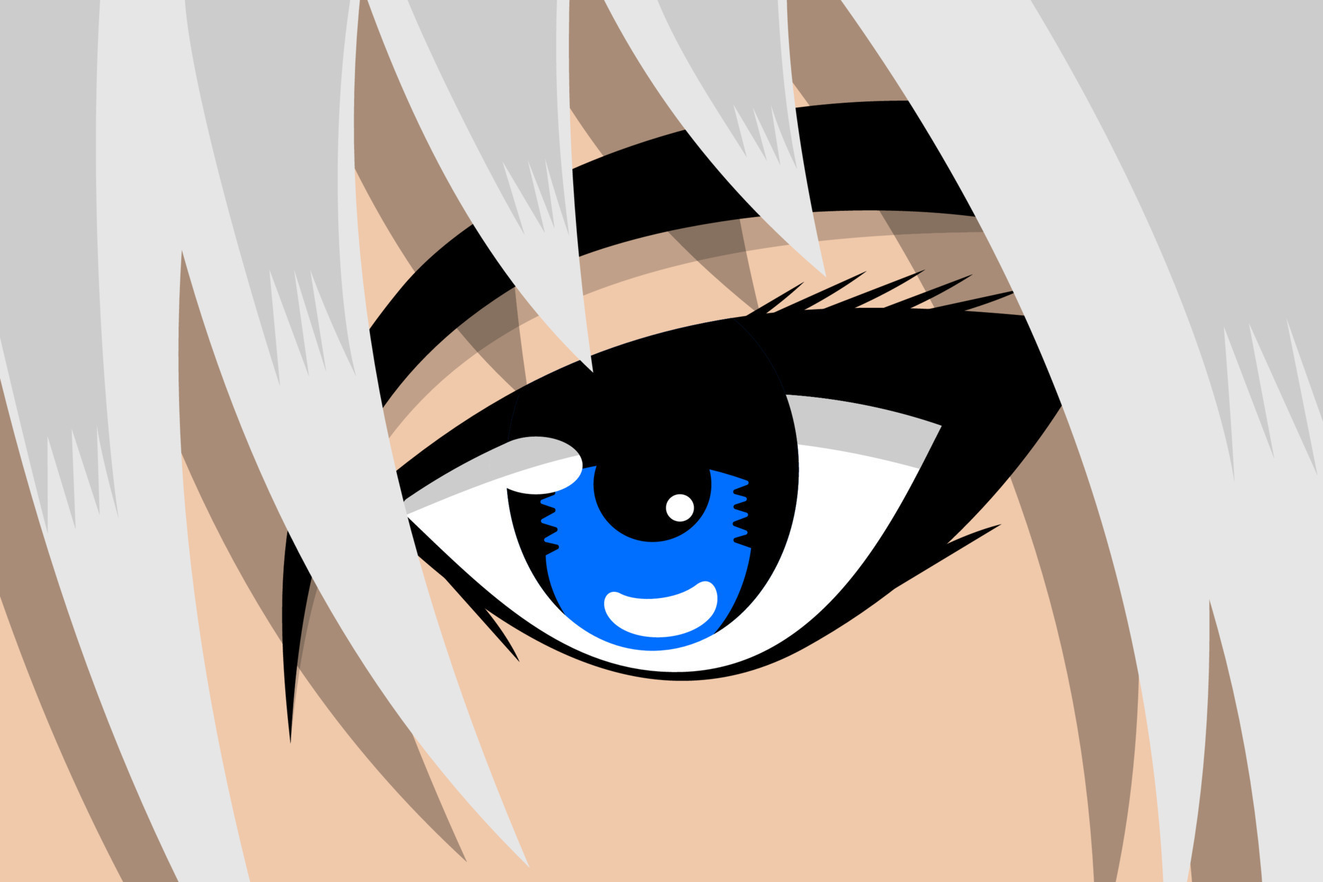 Anime Manga Expressions Eyes Set Boy. Japanese Cartoon Style