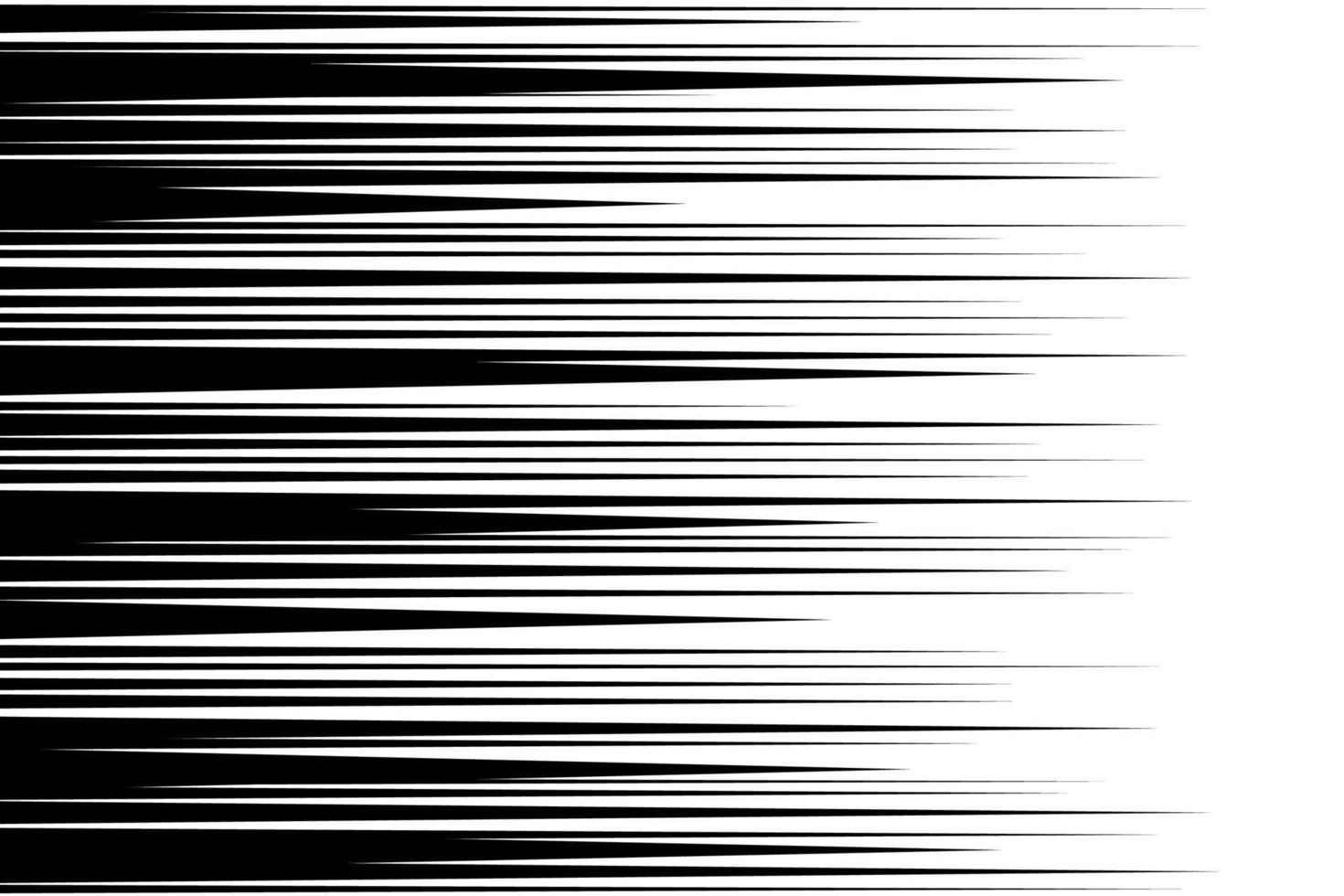 líneas de movimiento horizontal de tira cómica. anime comics libro héroe velocidad o lucha acción textura rayos radiales. Fondo de dibujo de explosiones de dibujos animados de superhéroes de manga. ilustración de pasos vectoriales vector