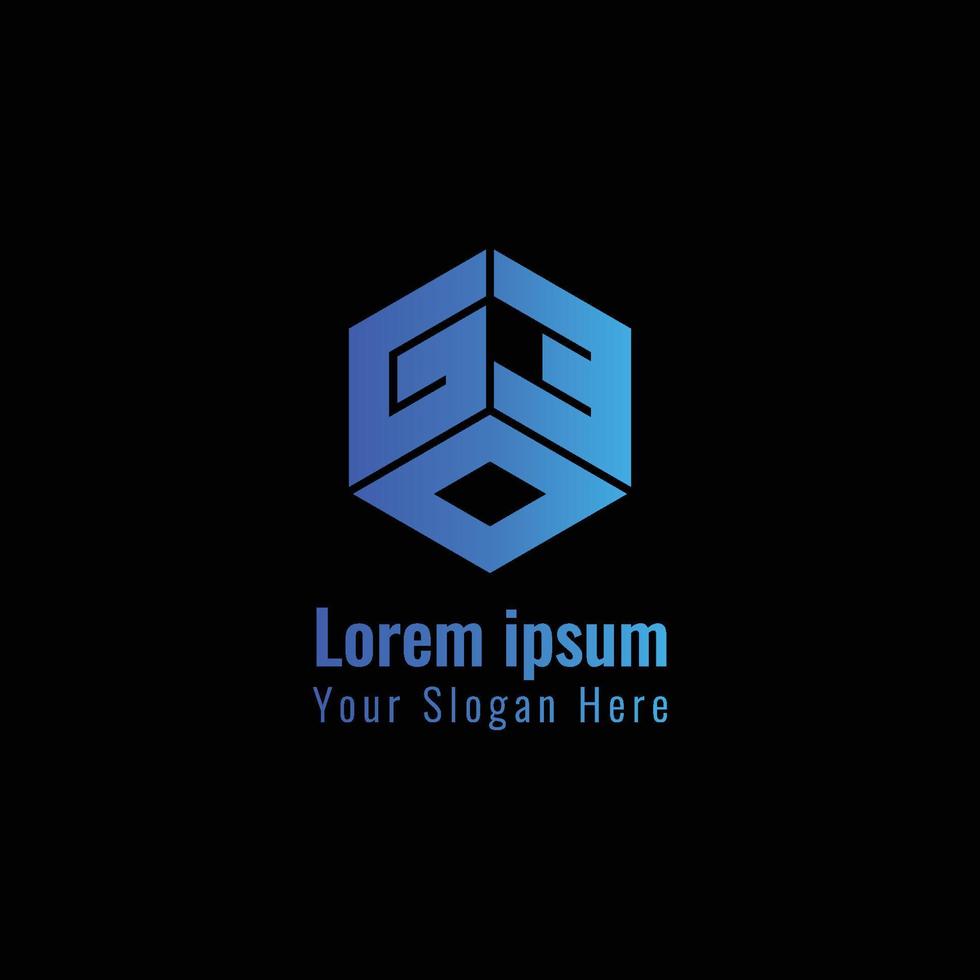 GEO Business identity corporate abstract logo design vector
