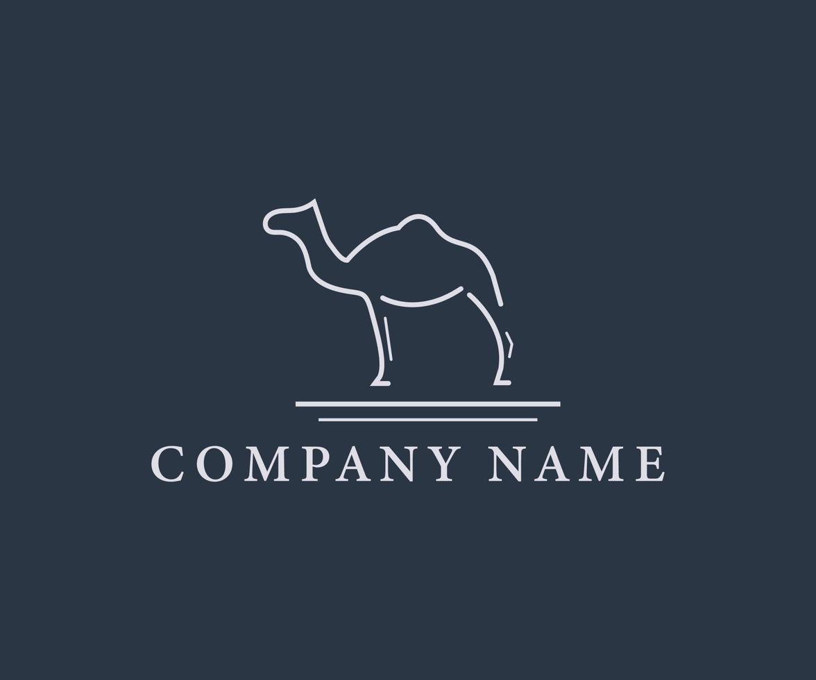 Camel Logo Line art Logo vector