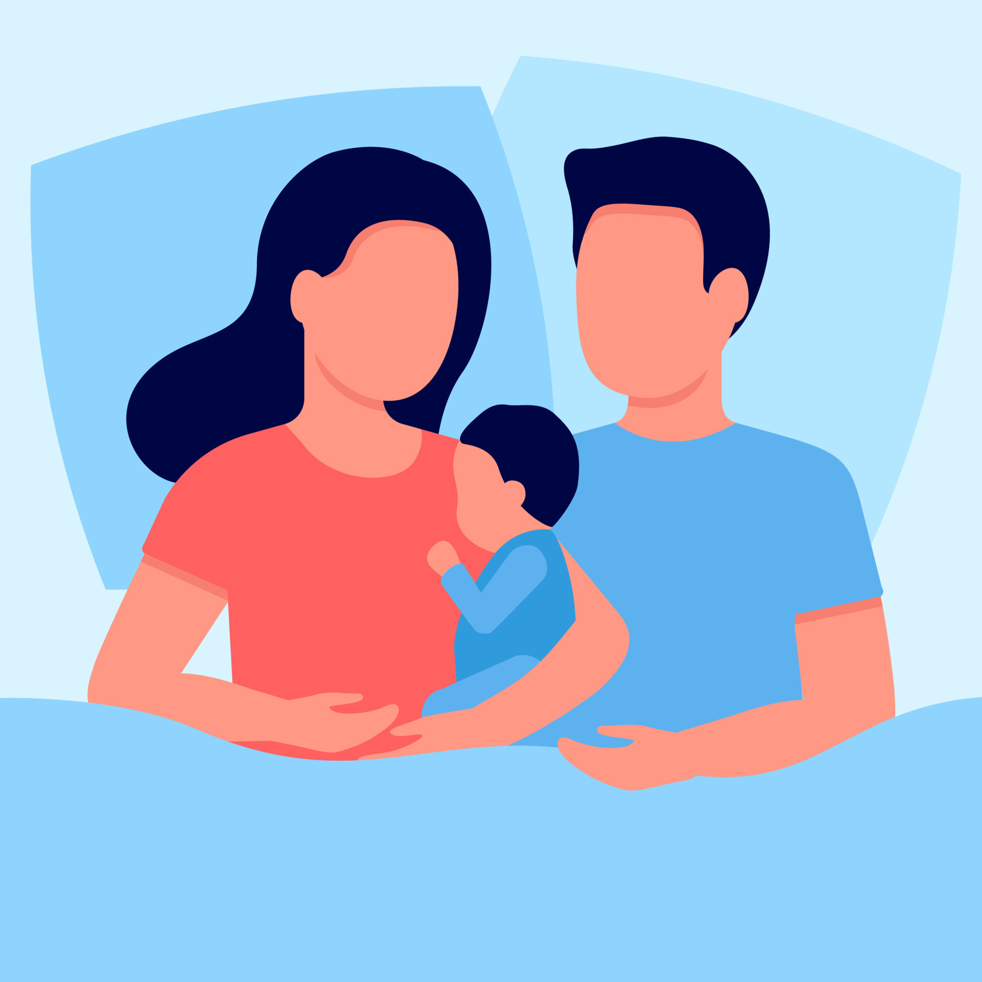All 28+ Pictures baby sleeping in bed with mom and dad Stunning All 28+ Pictures baby sleeping in bed with mom and dad Stunning