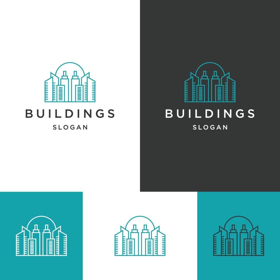Building logo icon design template vector illustration