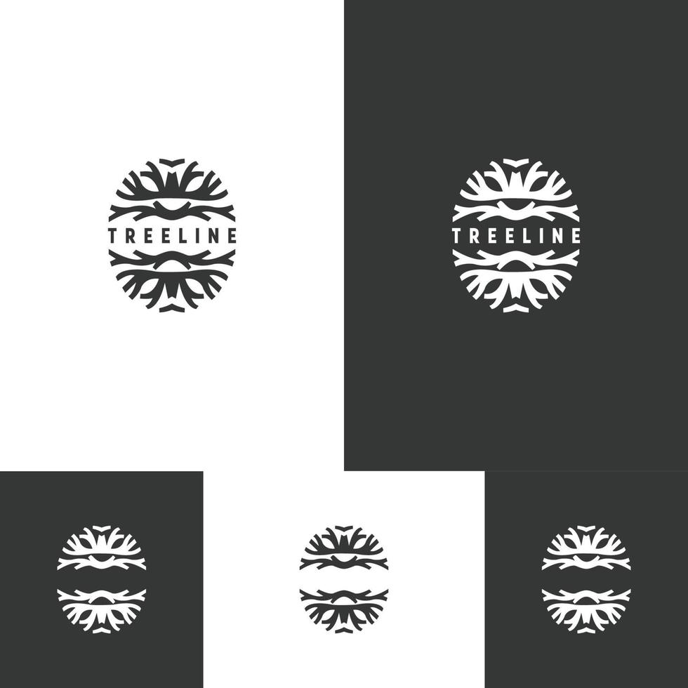 Tree logo icon design template vector illustration