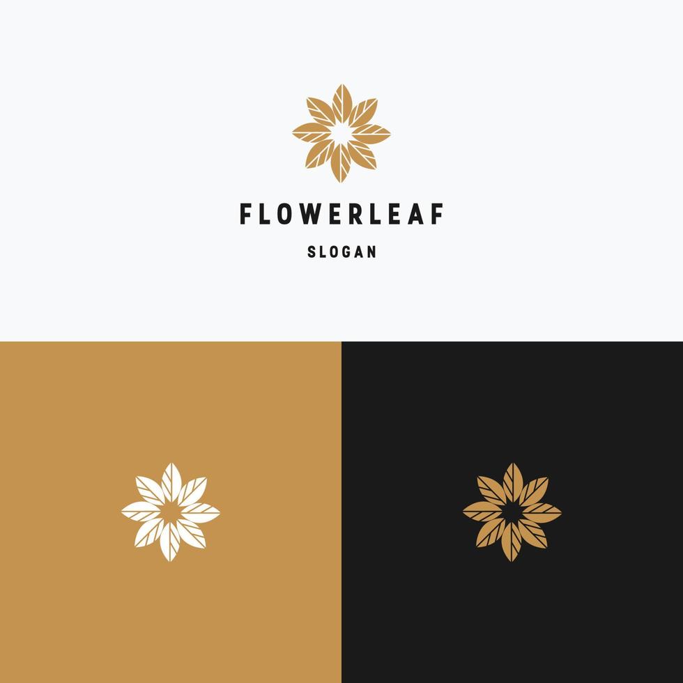 Flower Leaf logo icon design template 8992798 Vector Art at Vecteezy