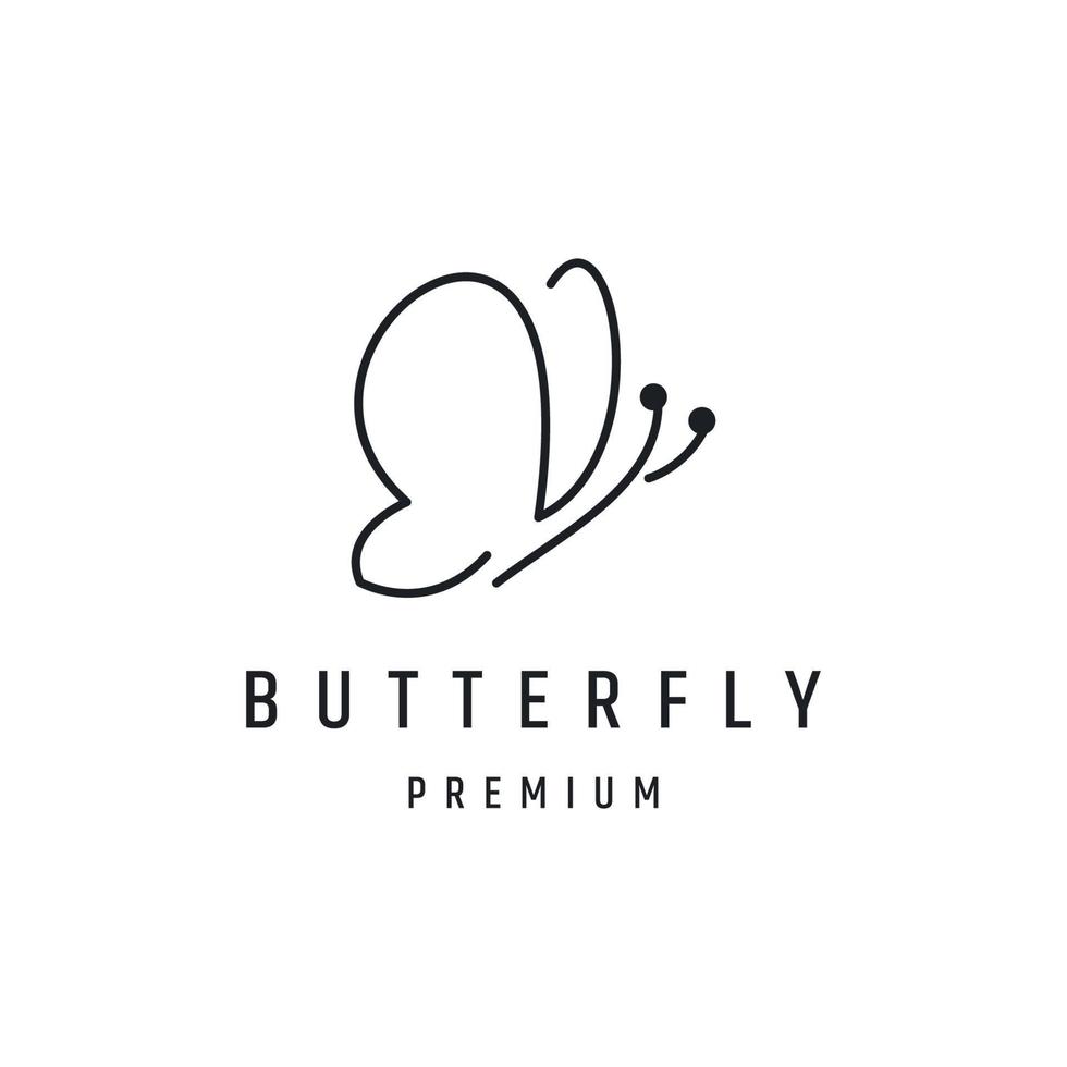 Butterfly logo icon design template vector illustration