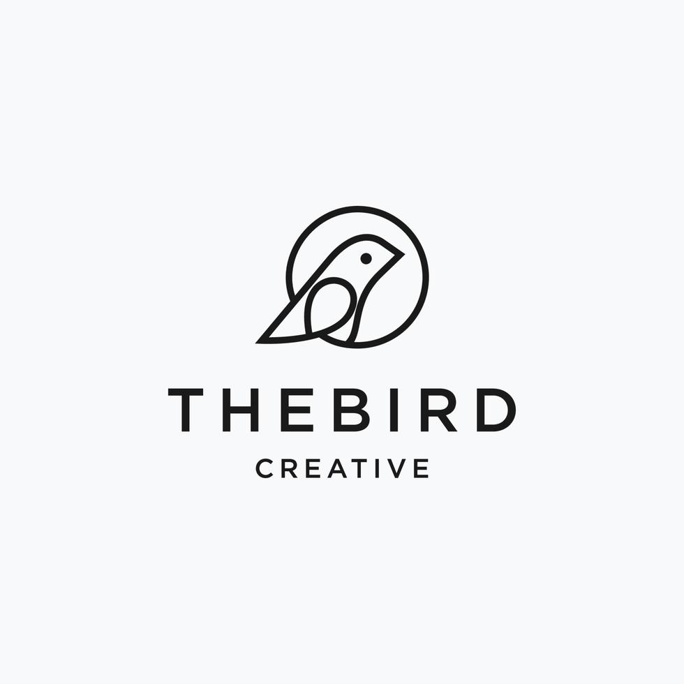 The bird logo icon design template vector illustration