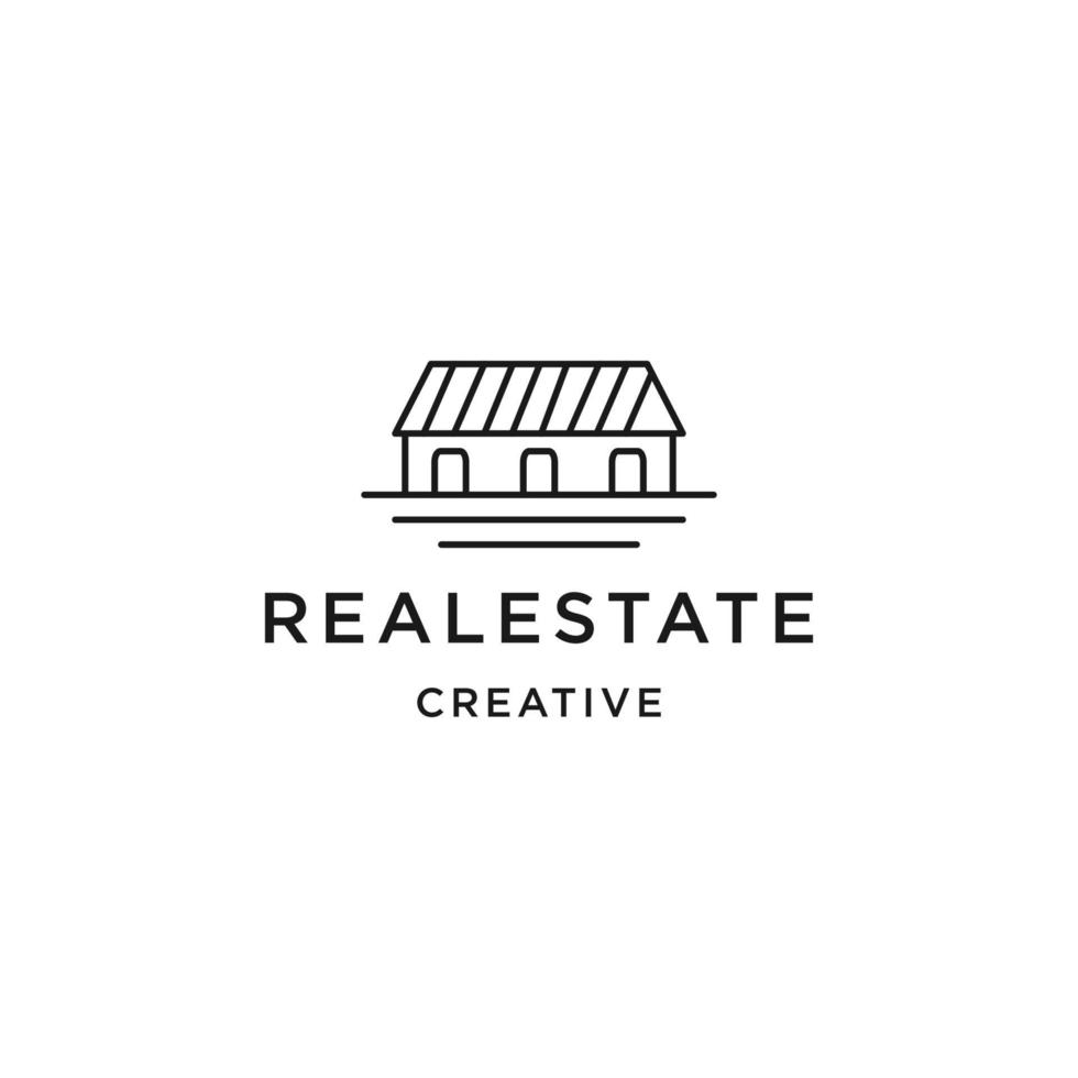 Real estate logo icon design template vector illustration