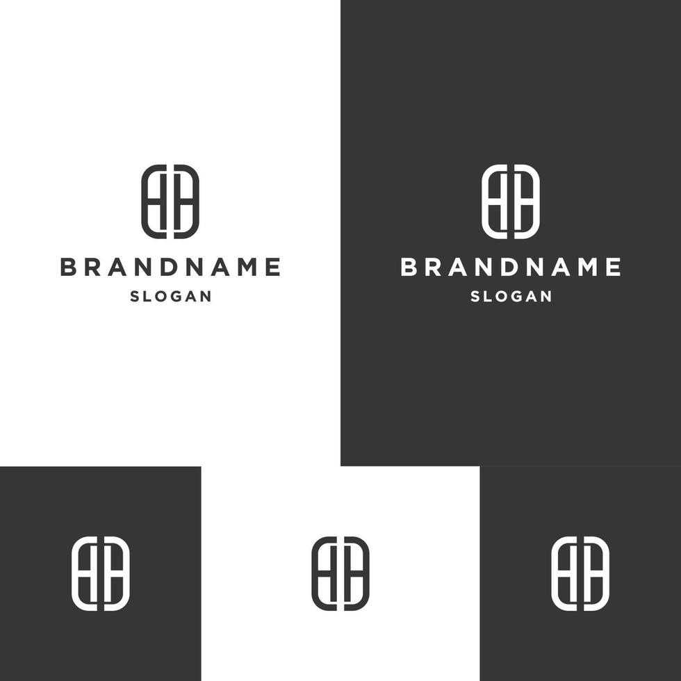 Letter Hh logo icon design template vector