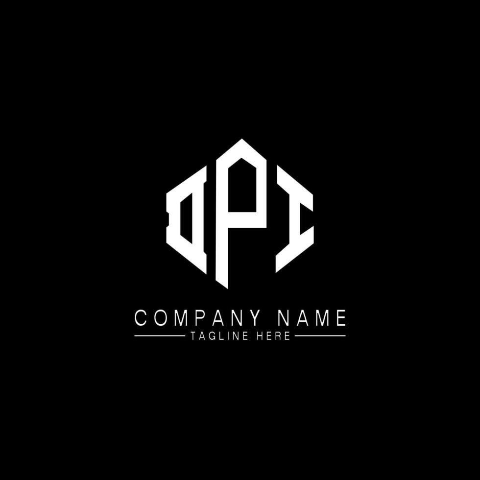 DPI letter logo design with polygon shape. DPI polygon and cube shape logo design. DPI hexagon vector logo template white and black colors. DPI monogram, business and real estate logo.