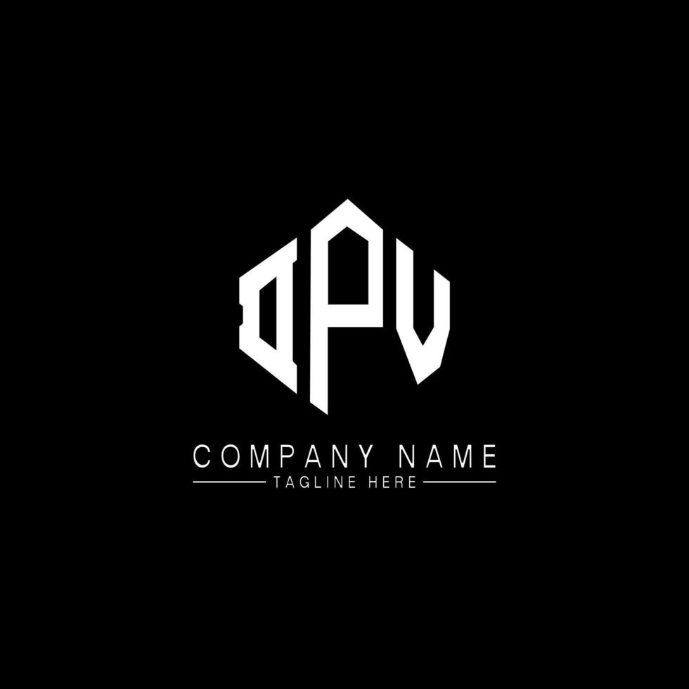 DPV letter logo design with polygon shape. DPV polygon and cube shape logo design. DPV hexagon vector logo template white and black colors. DPV monogram, business and real estate logo.