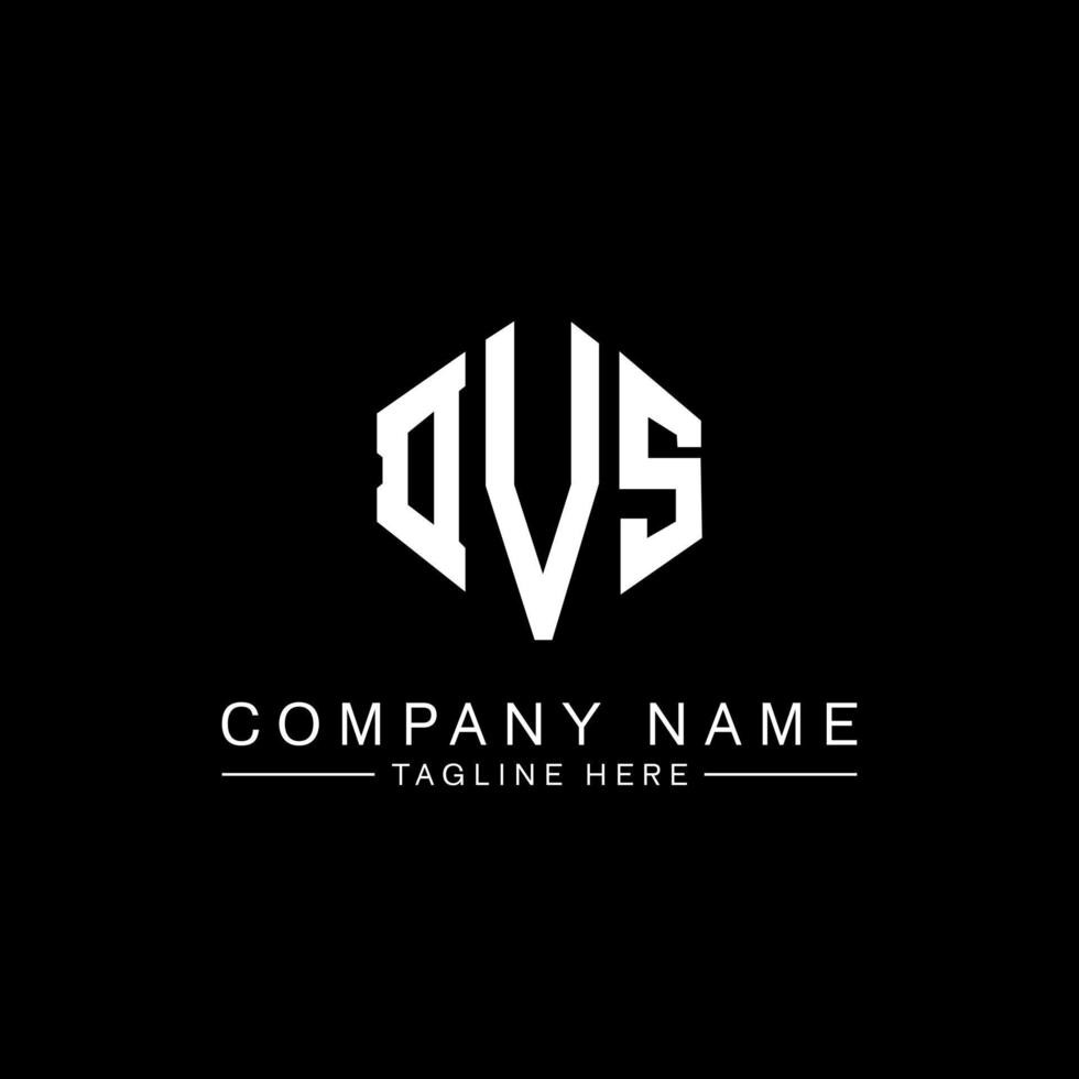 DVS letter logo design with polygon shape. DVS polygon and cube shape logo design. DVS hexagon vector logo template white and black colors. DVS monogram, business and real estate logo.