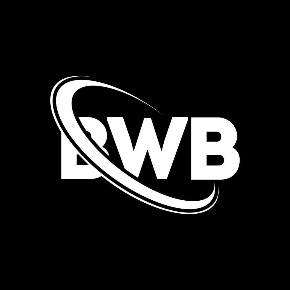 logotipo de bwb. carta bwb. diseño de logotipo de letra bwb. Logotipo de iniciales bwb vinculado con círculo y logotipo de monograma en mayúsculas. tipografía bwb para tecnología, negocios y marca inmobiliaria. vector