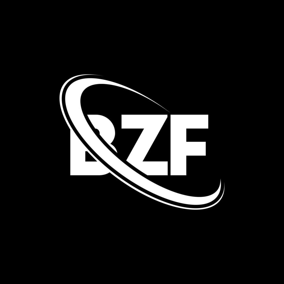 logotipo de bzf. letra bzf. diseño del logotipo de la letra bzf. Logotipo de las iniciales bzf vinculado con un círculo y un logotipo de monograma en mayúsculas. tipografía bzf para tecnología, negocios y marca inmobiliaria. vector