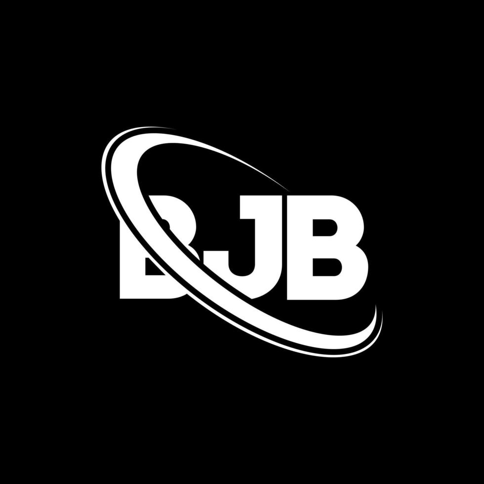 logotipo de bjb. carta bjb. diseño del logotipo de la letra bjb. logotipo de bjb iniciales vinculado con círculo y logotipo de monograma en mayúsculas. tipografía bjb para tecnología, negocios y marca inmobiliaria. vector