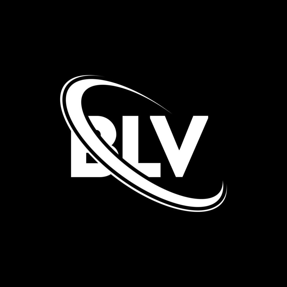 logotipo de blv. letra blv. diseño del logotipo de la letra blv. logotipo de iniciales blv vinculado con círculo y logotipo de monograma en mayúsculas. tipografía blv para tecnología, negocios y marca inmobiliaria. vector