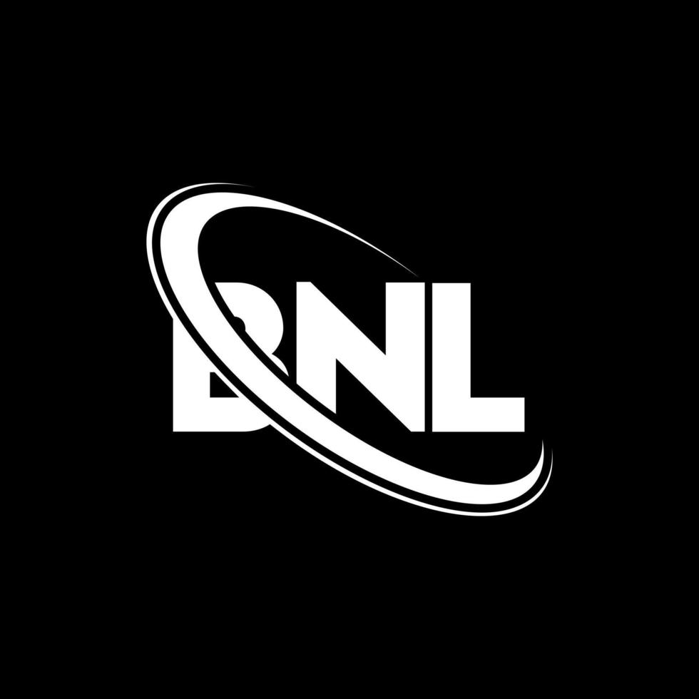 BNL logo. BNL letter. BNL letter logo design. Initials BNL logo linked with circle and uppercase monogram logo. BNL typography for technology, business and real estate brand. vector