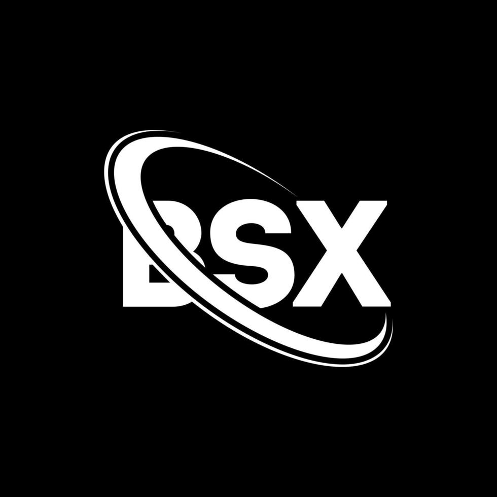 BSX logo. BSX letter. BSX letter logo design. Initials BSX logo linked with circle and uppercase