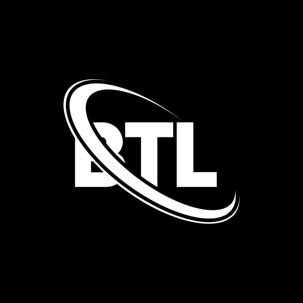 logotipo btl. letra blt. diseño de logotipo de letra btl. logotipo de iniciales btl vinculado con círculo y logotipo de monograma en mayúsculas. tipografía btl para tecnología, negocios y marca inmobiliaria. vector