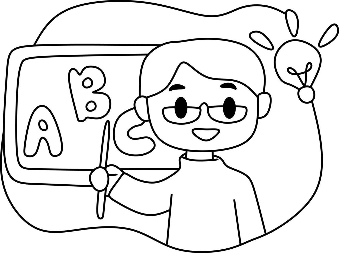 página para colorear alfabetos profesión dibujos animados profesor 8995000 Vector en Vecteezy página para colorear alfabetos profesión dibujos animados profesor 8995000 Vector en Vecteezy