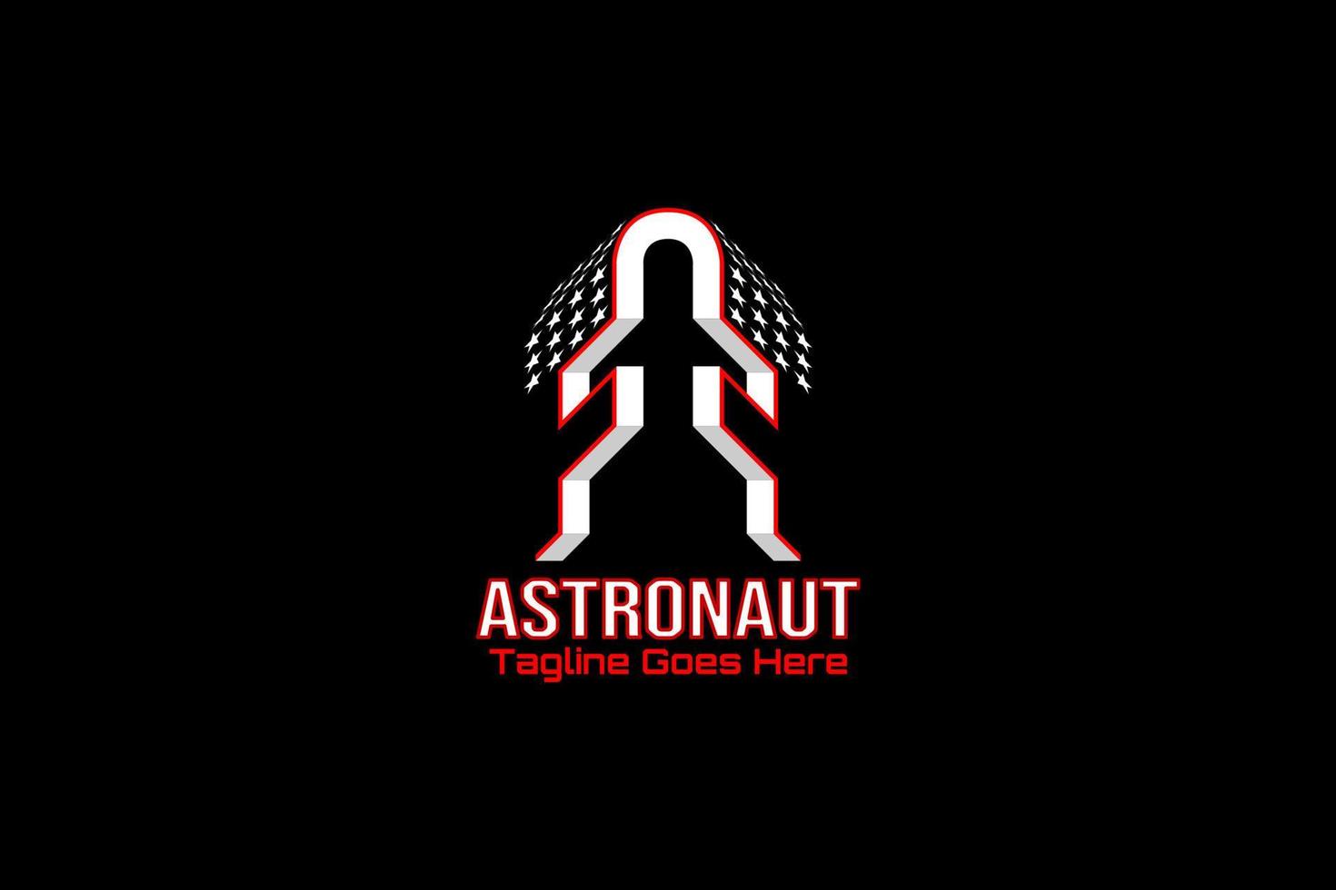 elemento de logotipo vectorial con ilustración abstracta de astronauta en espacio positivo y avión o cohete en espacio negativo. el logo en el espacio positivo también forma las iniciales f o ff. marcas comerciales. vector