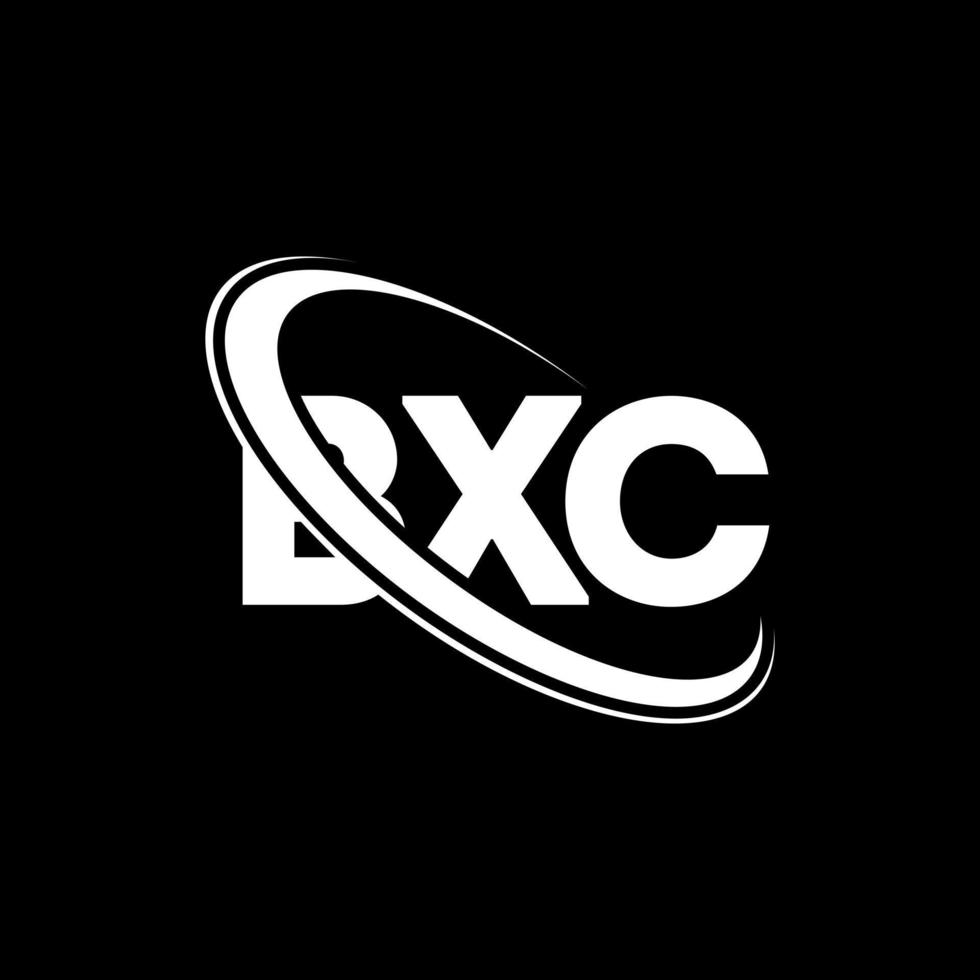 logotipo de bxc. letra bxc. diseño del logotipo de la letra bxc. Logotipo de iniciales bxc vinculado con círculo y logotipo de monograma en mayúsculas. tipografía bxc para tecnología, negocios y marca inmobiliaria. vector