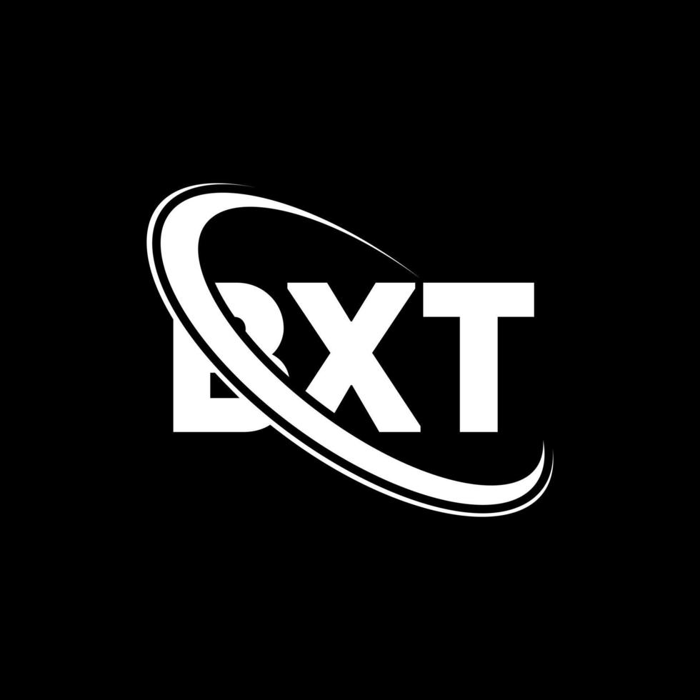 BXT logo. BXT letter. BXT letter logo design. Initials BXT logo linked with circle and uppercase monogram logo. BXT typography for technology, business and real estate brand. vector