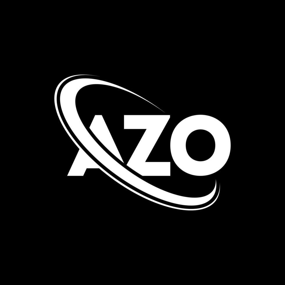 AZO logo. AZO letter. AZO letter logo design. Initials AZO logo linked with circle and uppercase monogram logo. AZO typography for technology, business and real estate brand. vector