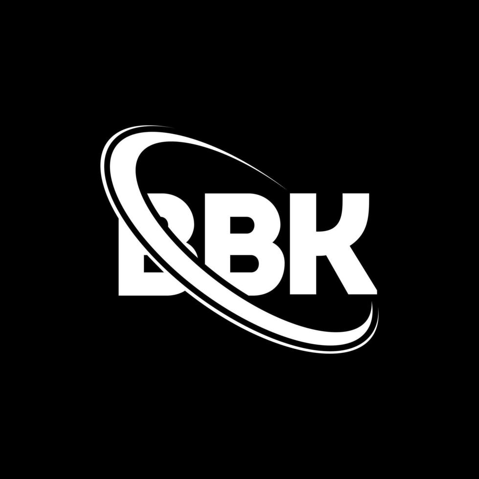 logotipo de bbk. letra bbk diseño del logotipo de la letra bbk. Logotipo de iniciales bbk vinculado con círculo y logotipo de monograma en mayúsculas. tipografía bbk para tecnología, negocios y marca inmobiliaria. vector