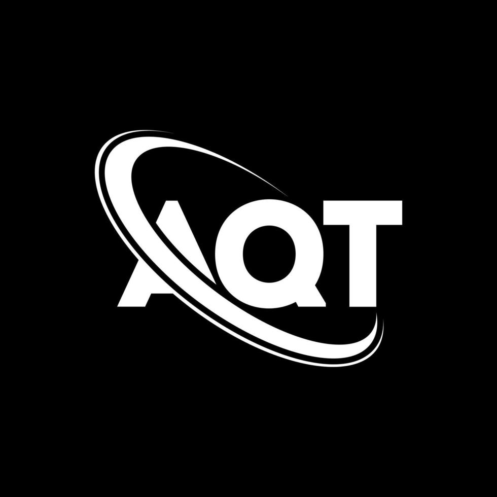 AQT logo. AQT letter. AQT letter logo design. Initials AQT logo linked ...