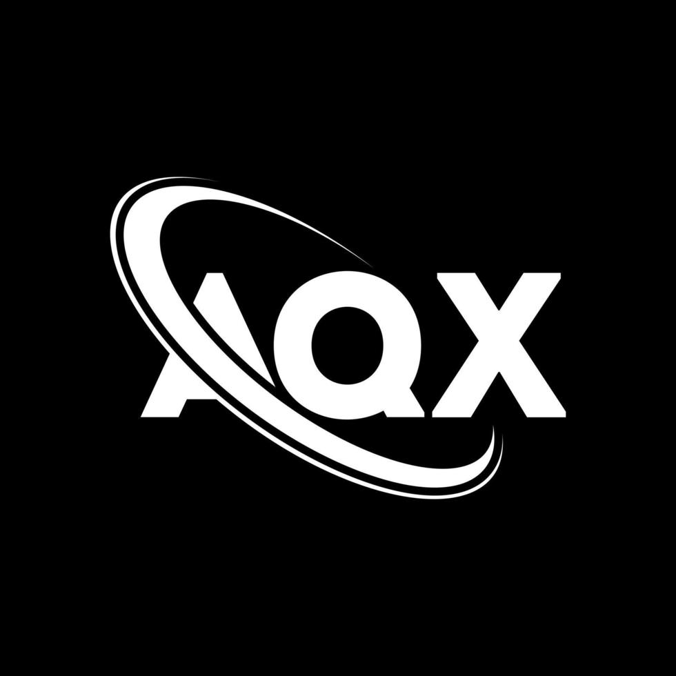 AQX logo. AQX letter. AQX letter logo design. Initials AQX logo linked with circle and uppercase monogram logo. AQX typography for technology, business and real estate brand. vector