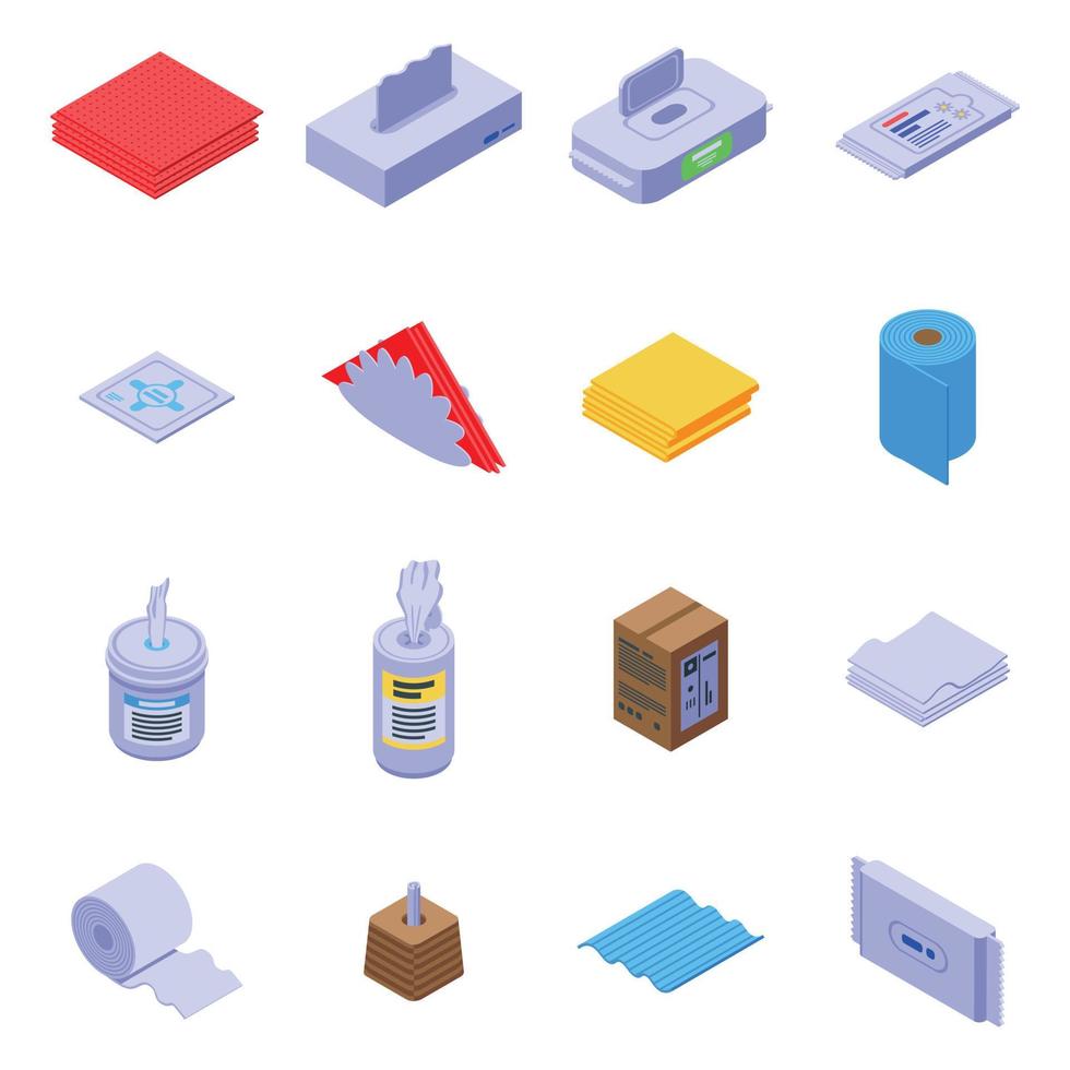 Tissue icon, isometric style vector