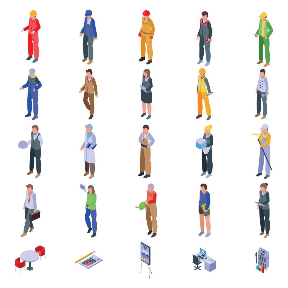 Contribute work icon, isometric style vector