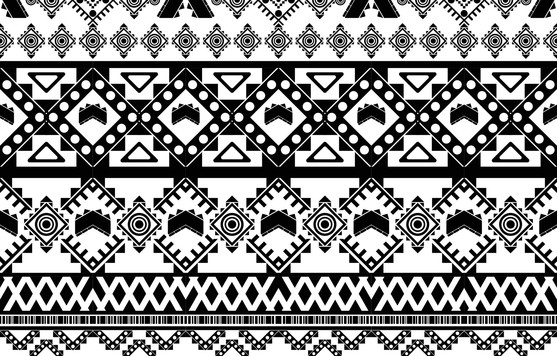 African tribal black and white abstract ethnic geometric pattern ...