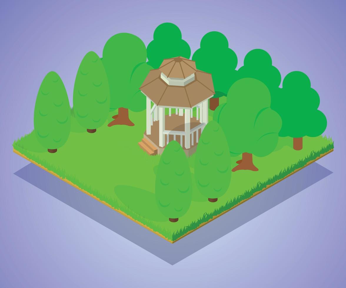 Oratory concept banner, isometric style vector