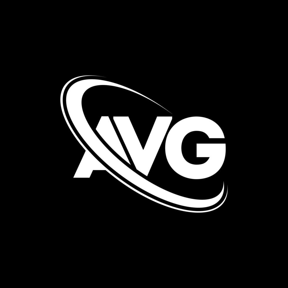 AVG logo. AVG letter. AVG letter logo design. Initials AVG logo linked with circle and uppercase monogram logo. AVG typography for technology, business and real estate brand. vector